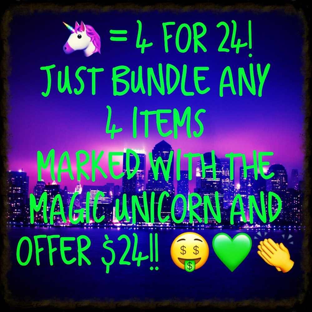 🦄 $4 for $24 on select items!!!